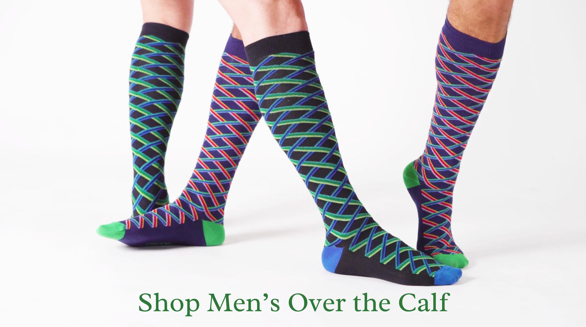Black & Blue Stripes & Printed Smiles Knee High Toe Socks - Toe Socks