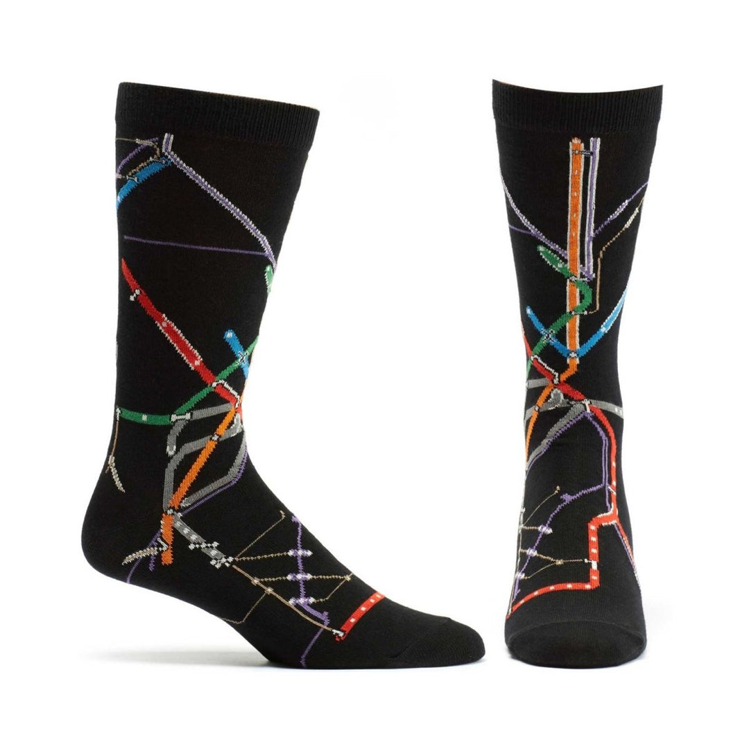 Boston MBTA "The T" Subway Map Sock - M998-19 - Ozone Design Inc