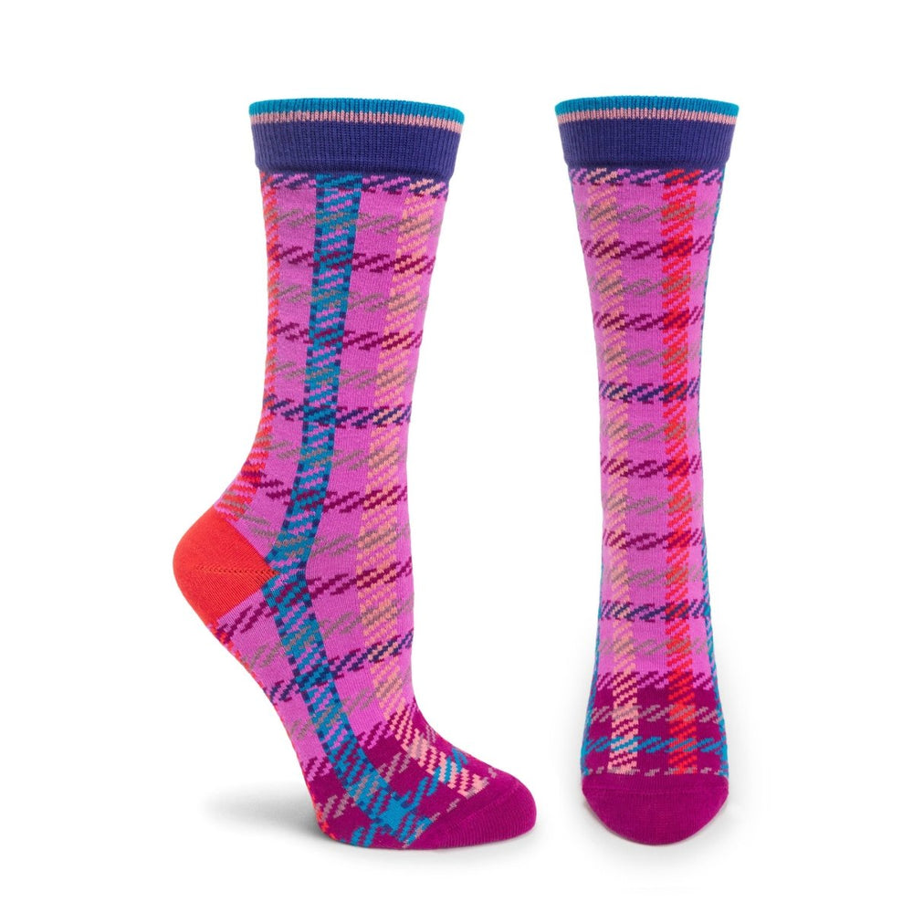 Chanelle Plaid Sock - WC1315-VL - Ozone Design Inc