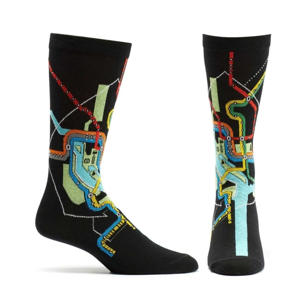 DC Metro Subway Mens Map Sock - M996-19 - Ozone Design Inc