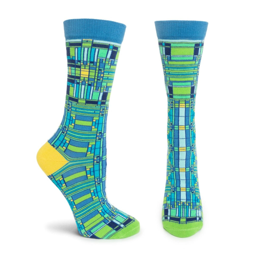 FLW Oak Park Skylight Womens Sock - FLW014W-14 - Ozone Design Inc