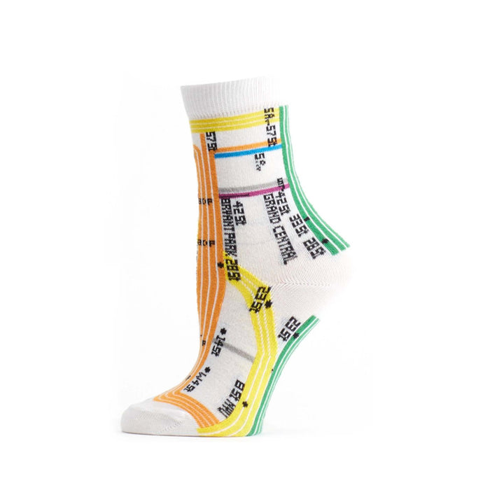 MTA Subway Vignelli Diagram Sock - Youth - Ozone Design Inc