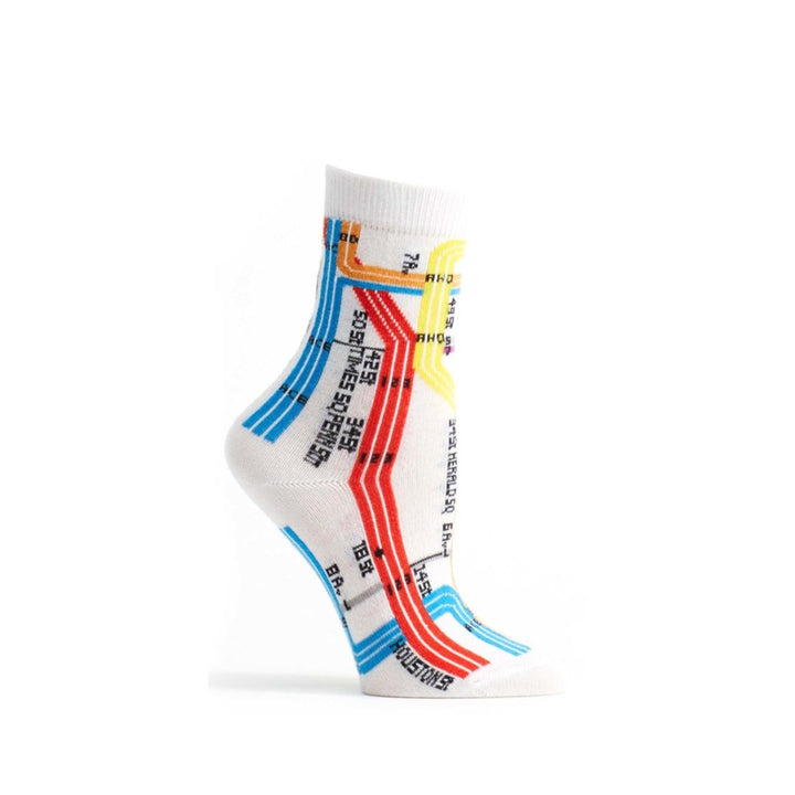 MTA Subway Vignelli Diagram Sock - Youth - 5001 - Ozone Design Inc