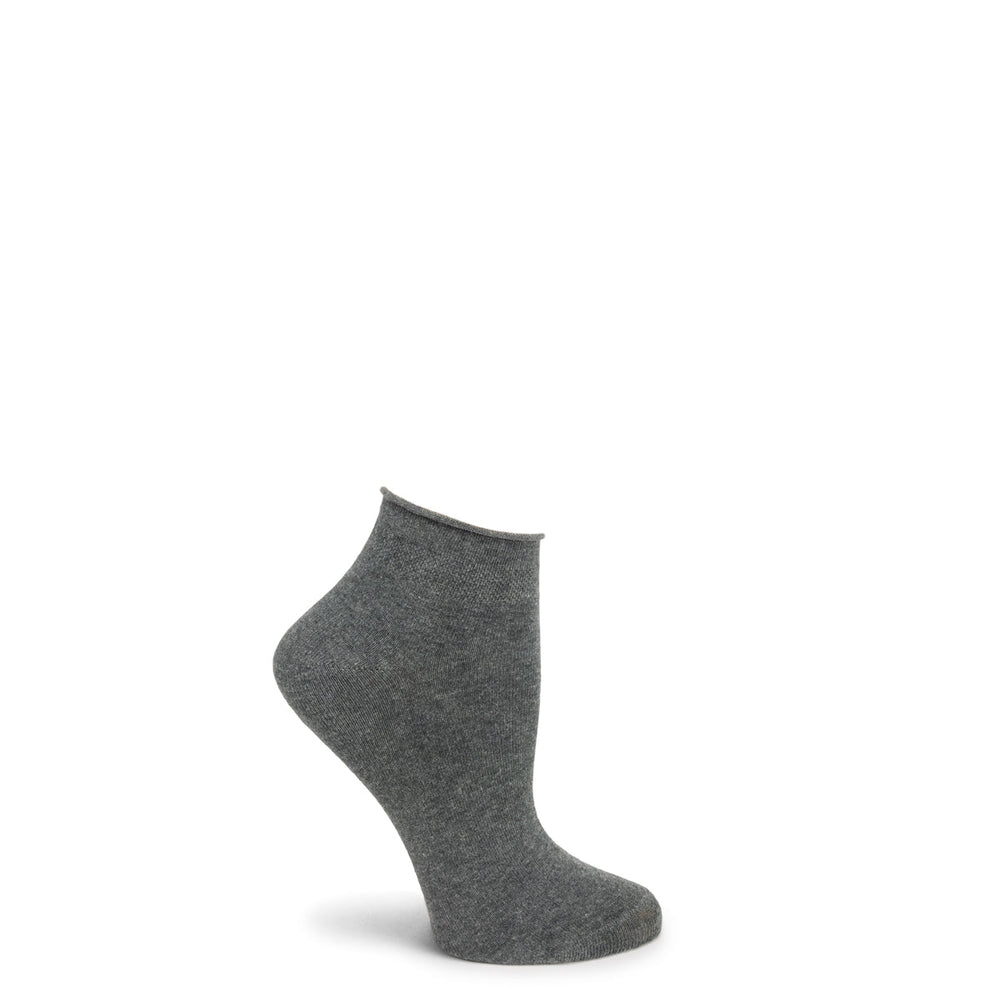 Pima Cotton Roll Top Ankle Zone Sock - WC6013-18 - Ozone Design Inc