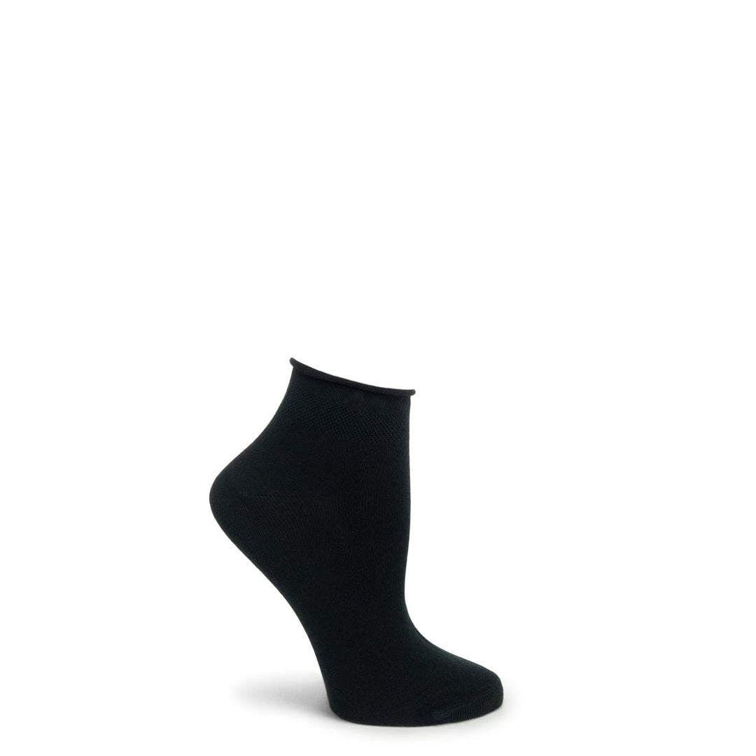 Pima Cotton Roll Top Ankle Zone Sock - WC6013-19 - Ozone Design Inc