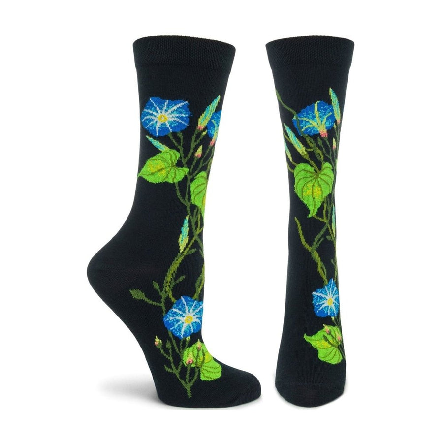 Witches Garden Morning Glory Sock - W1103-19 - Ozone Design Inc